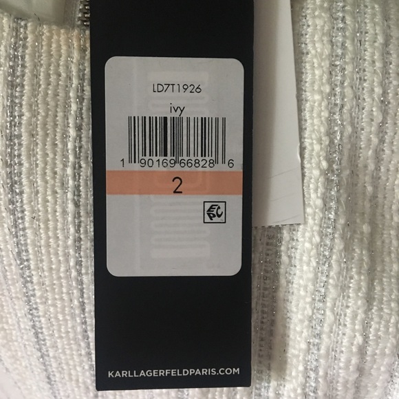 Karl Lagerfeld Ivy shift with fringe edge size 2 - Picture 5 of 8